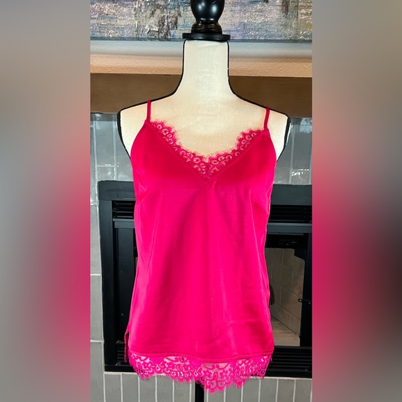 NWT a new day Camisole Fuschia Lace Size Small - Picture 1 of 5